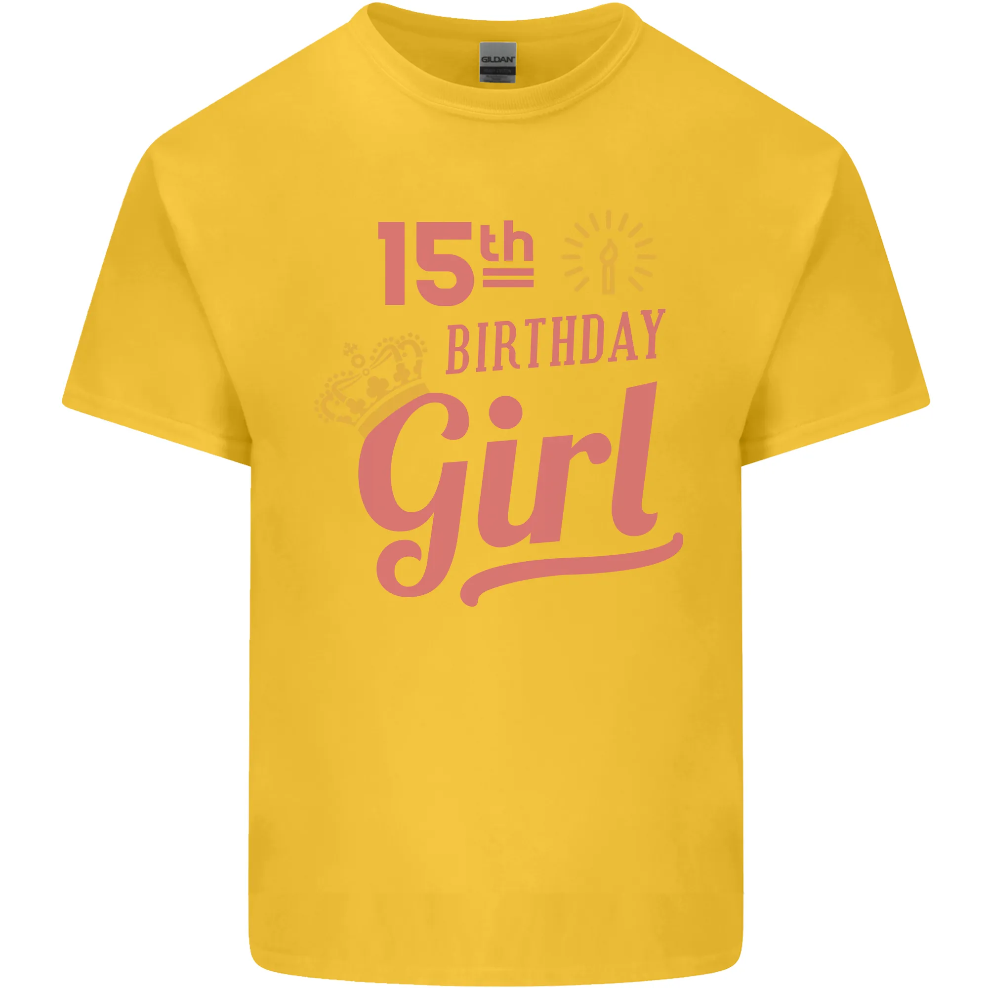 15th Birthday Girl 15 Year Old Princess Kids T-Shirt Childrens