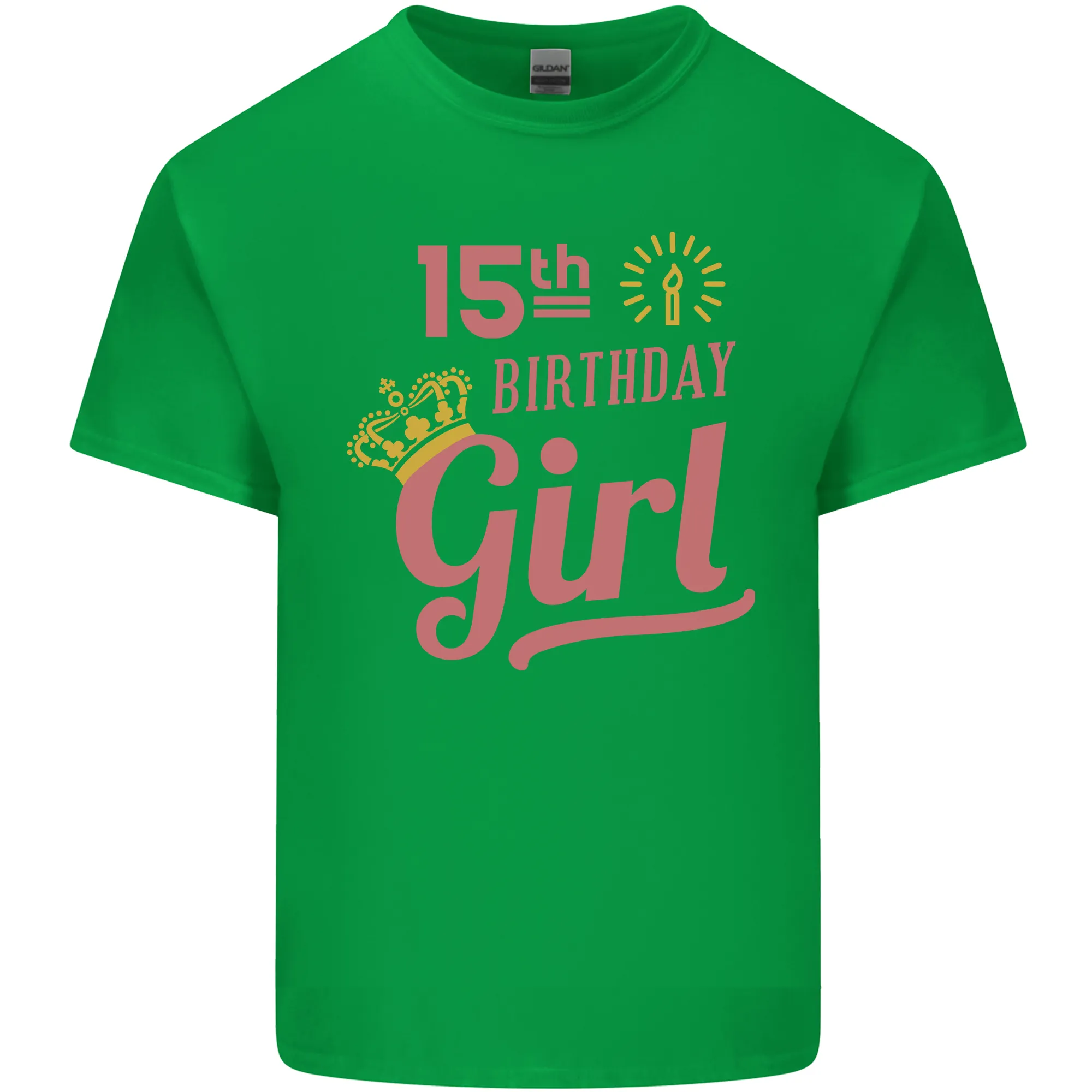 15th Birthday Girl 15 Year Old Princess Kids T-Shirt Childrens