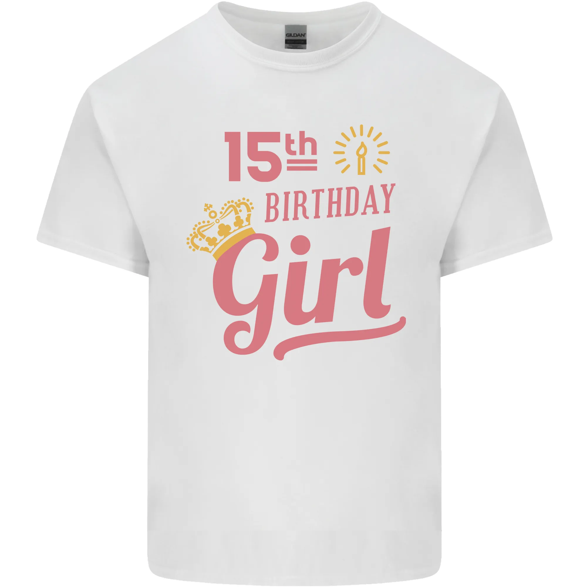 15th Birthday Girl 15 Year Old Princess Kids T-Shirt Childrens