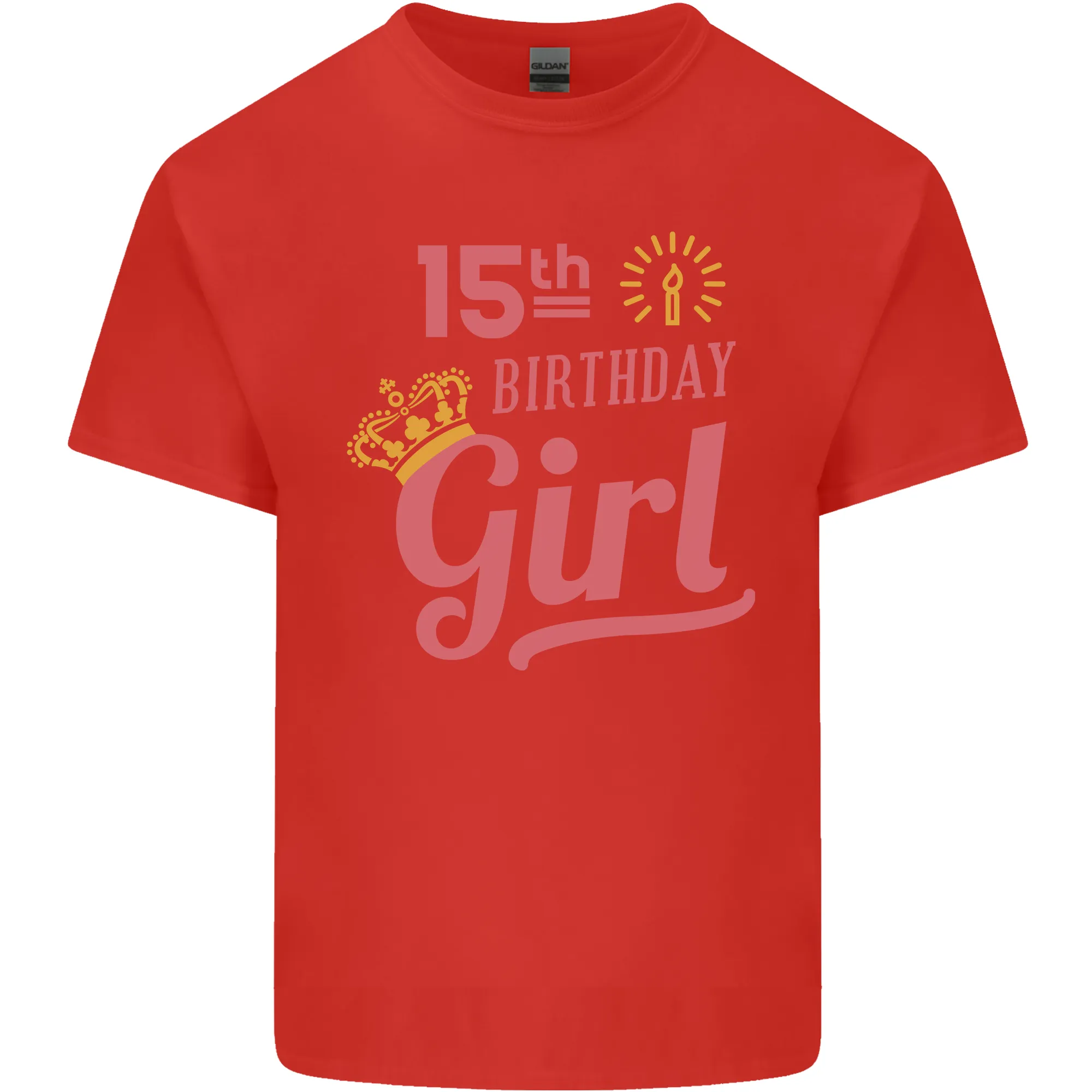 15th Birthday Girl 15 Year Old Princess Kids T-Shirt Childrens