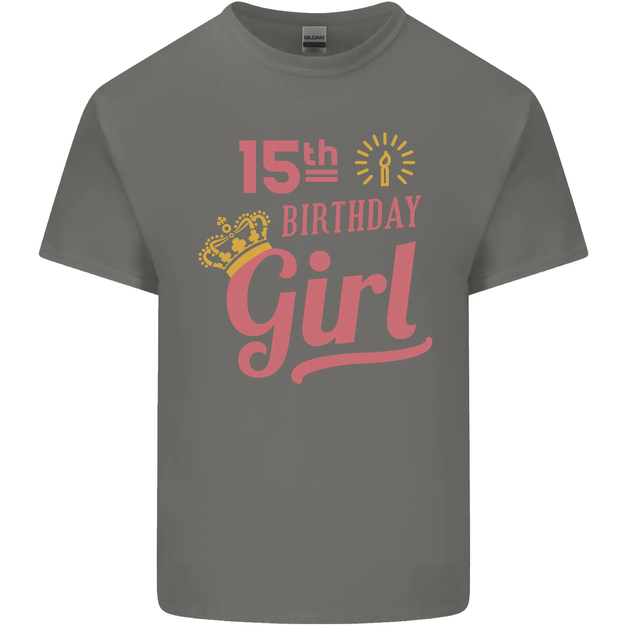 15th Birthday Girl 15 Year Old Princess Kids T-Shirt Childrens