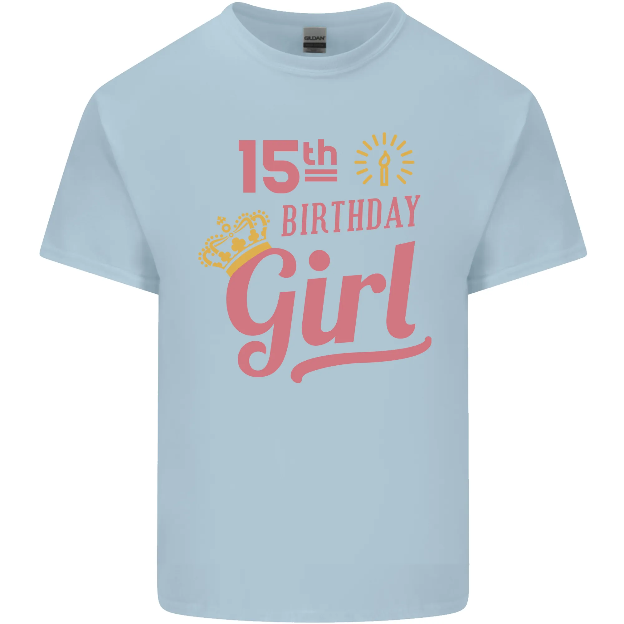 15th Birthday Girl 15 Year Old Princess Kids T-Shirt Childrens
