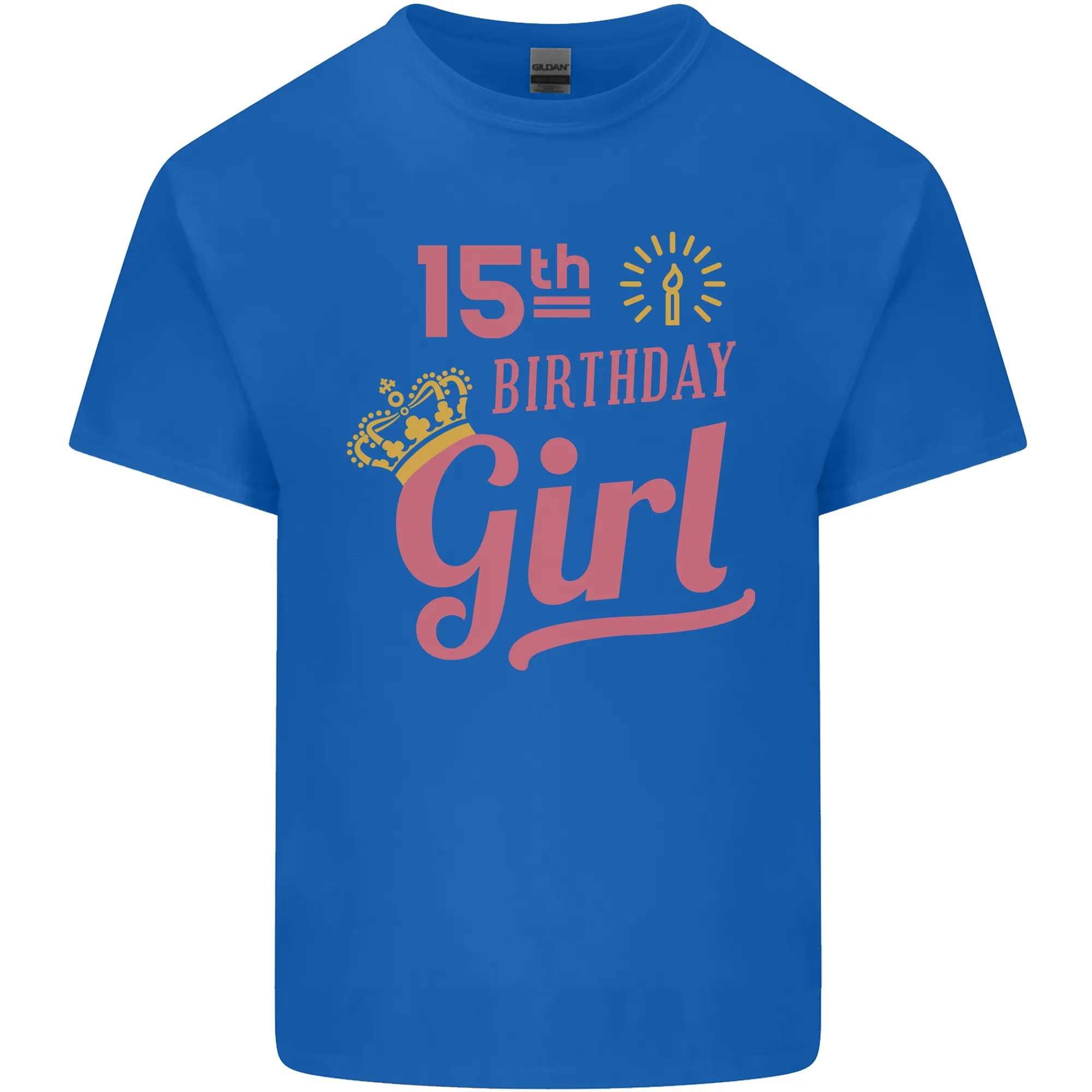 15th Birthday Girl 15 Year Old Princess Kids T-Shirt Childrens