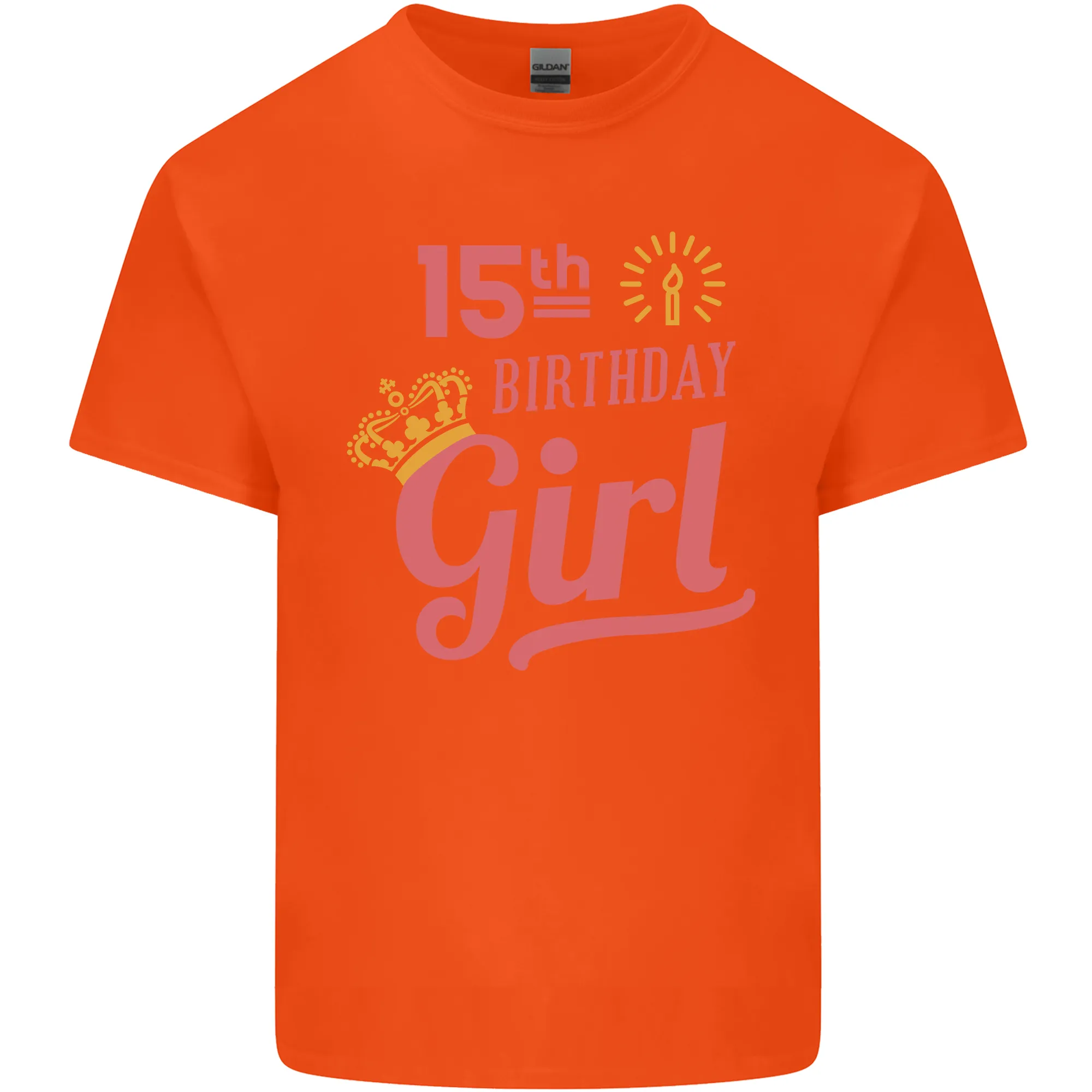 15th Birthday Girl 15 Year Old Princess Kids T-Shirt Childrens