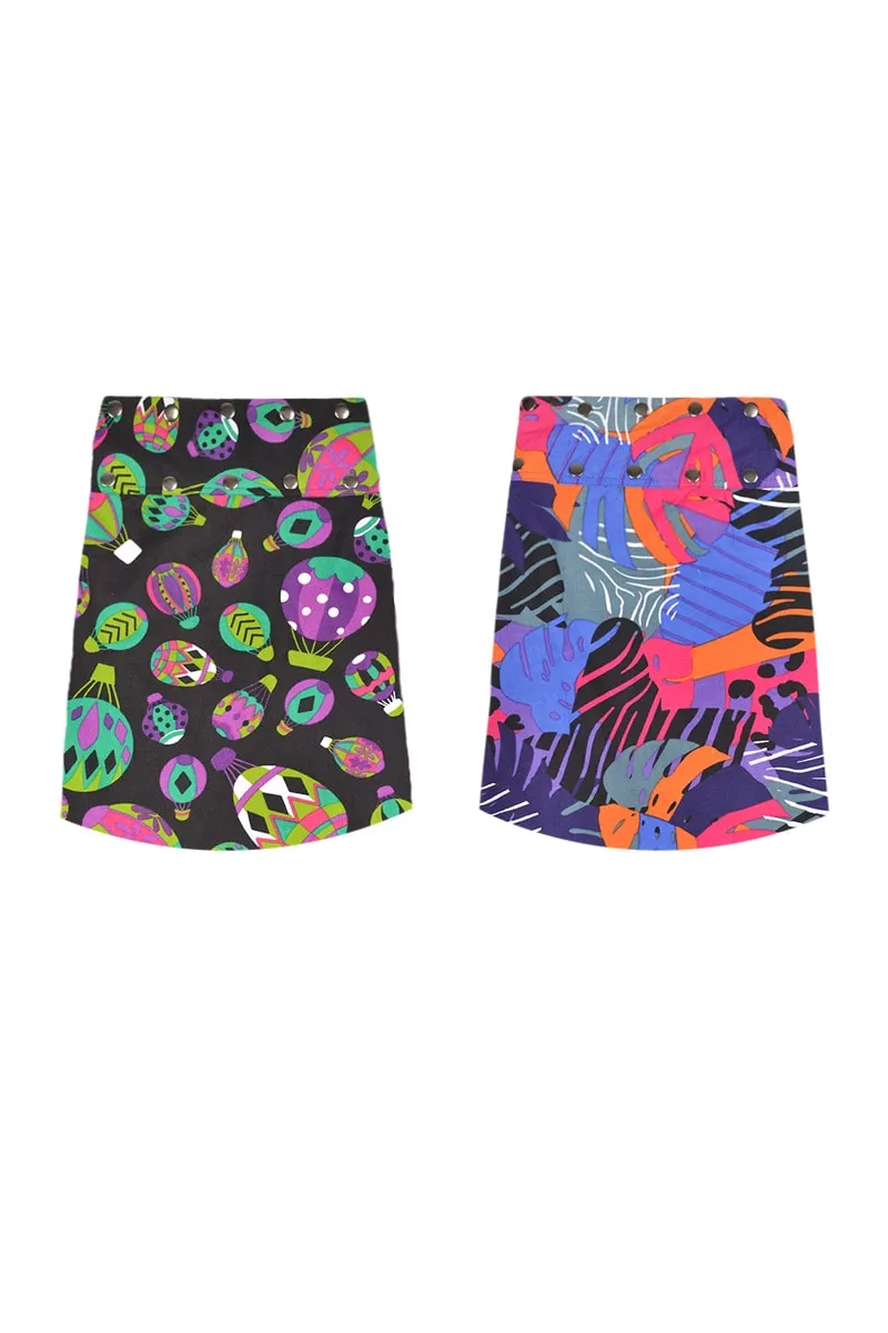 Aluula Short Reversible Button Skirt