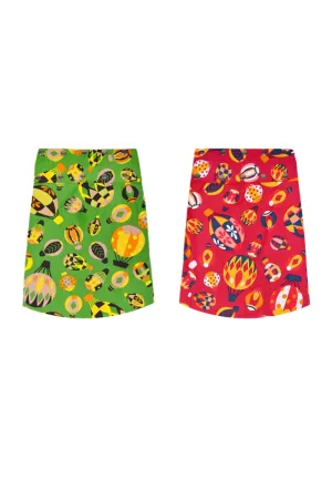 Aluula Short Reversible Button Skirt