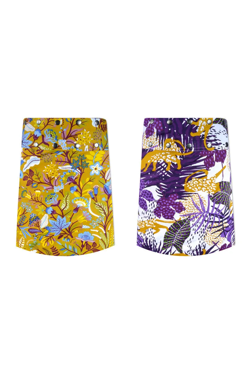 Aluula Short Reversible Button Skirt