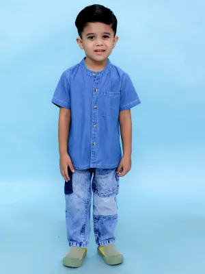 Boys Chambray Shirt Light