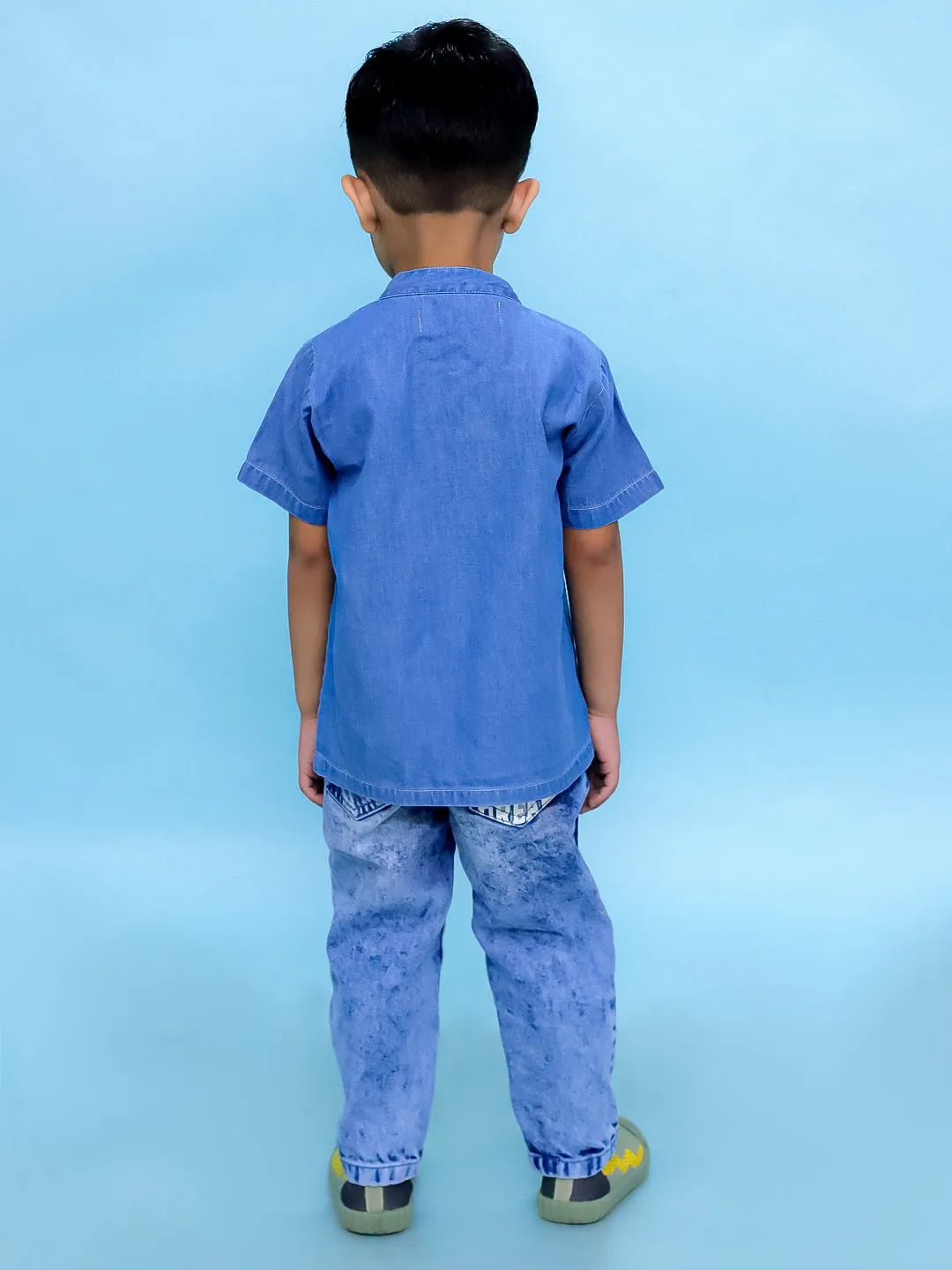 Boys Chambray Shirt Light