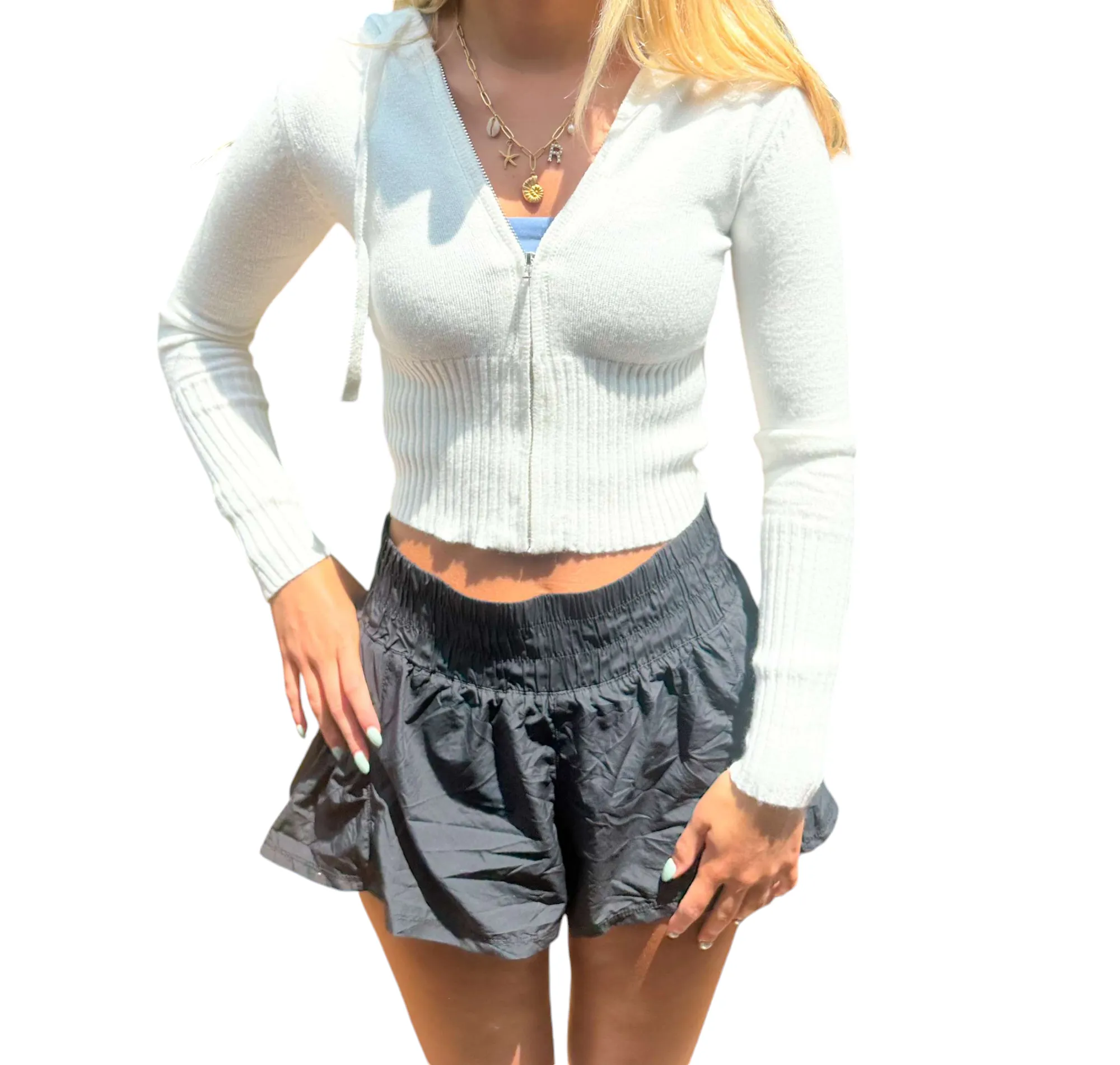 Cropped Zip-Up Hoodie - The Rory Edition