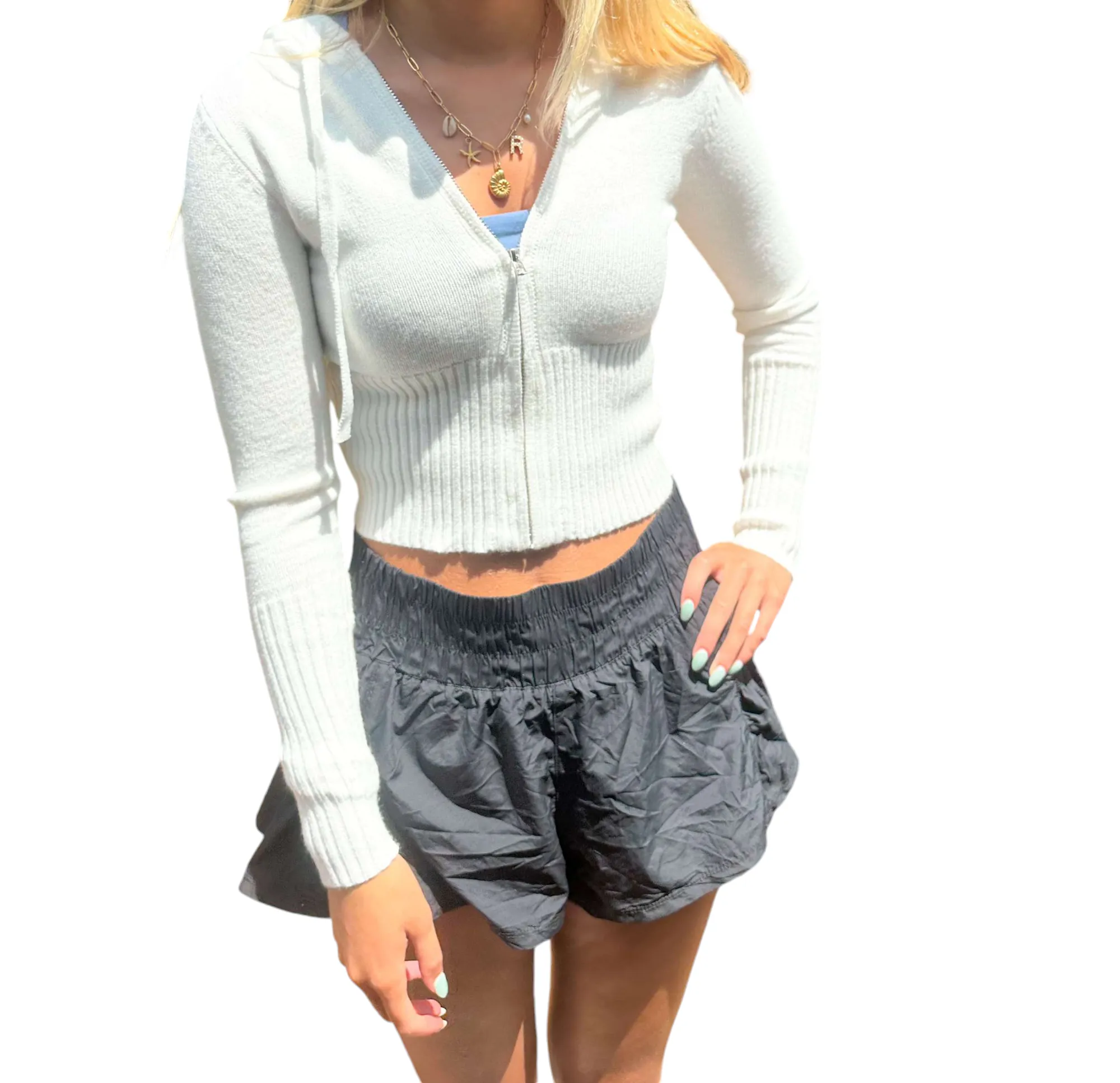 Cropped Zip-Up Hoodie - The Rory Edition