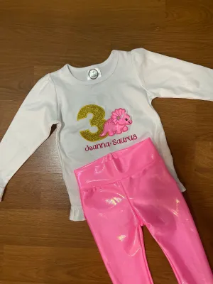 Dino Birthday Pant Set