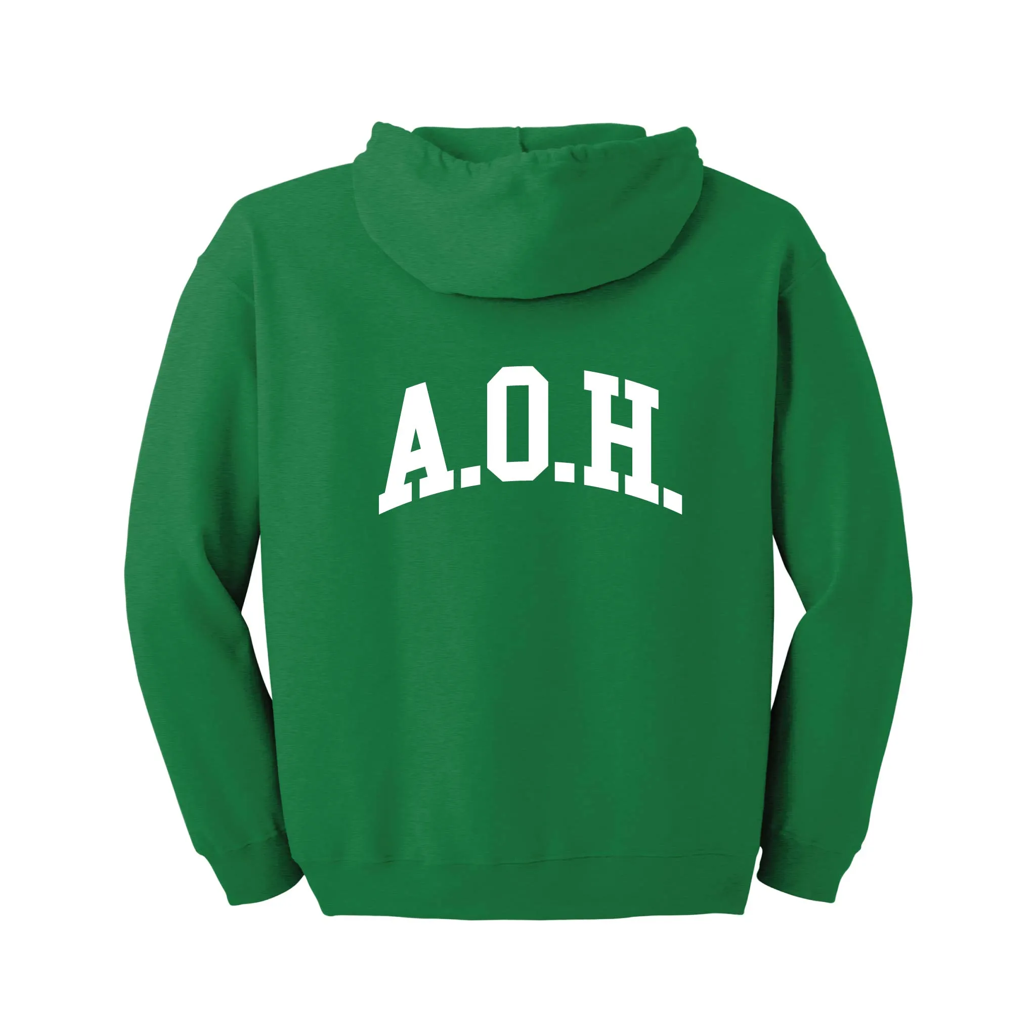 Double Print A.O.H. Full-Zip Hooded Sweatshirt - 8 oz., 50/50 Blend