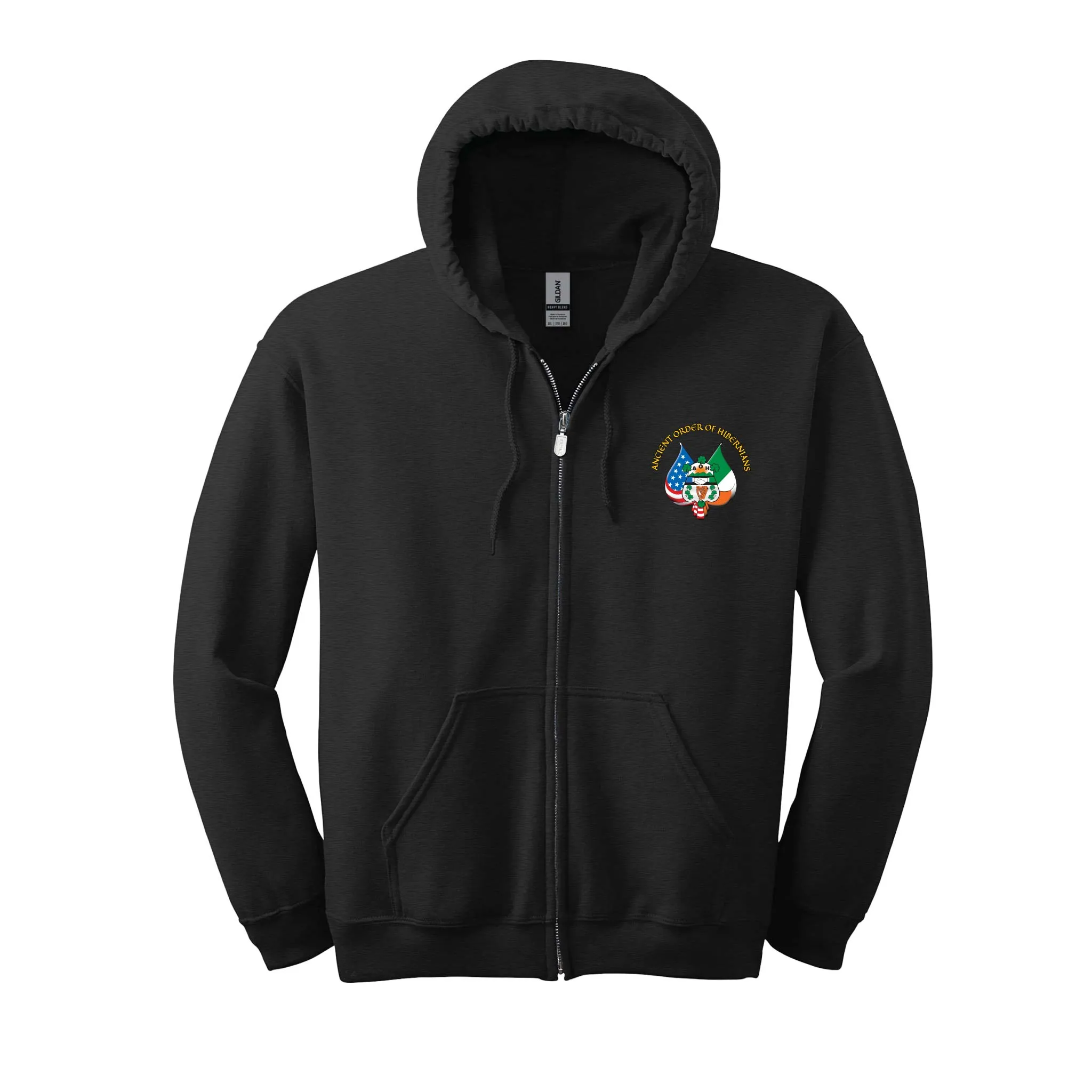 Double Print A.O.H. Full-Zip Hooded Sweatshirt - 8 oz., 50/50 Blend