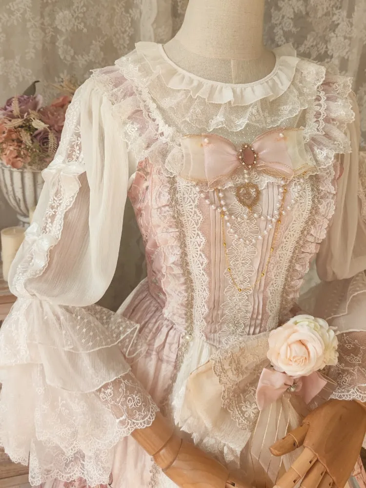 Elegant Victorian Ruffled Blouse