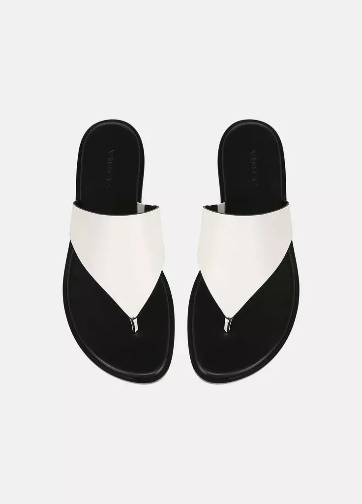 Ellis Leather Thong Sandal - Milk