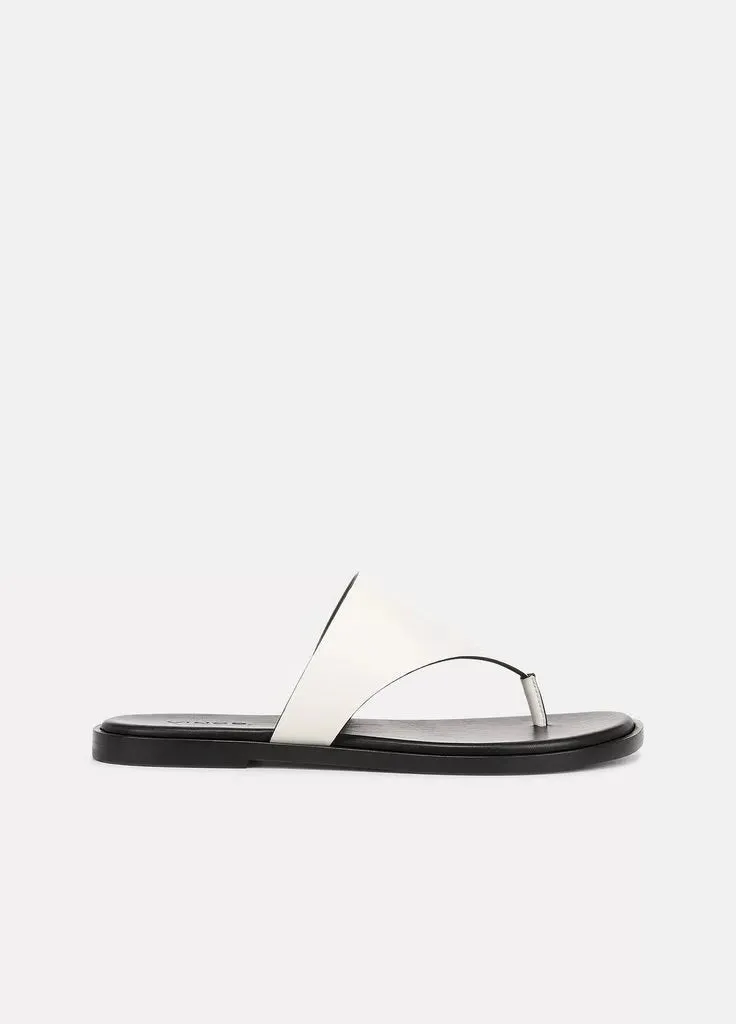 Ellis Leather Thong Sandal - Milk