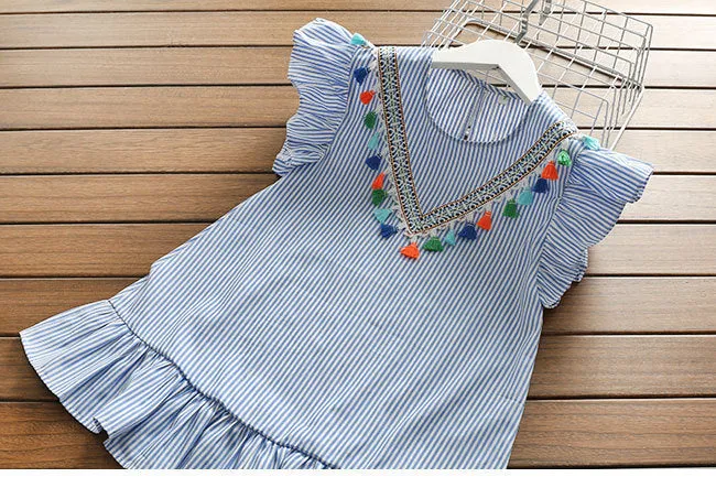 Fringed tunic with wood ears
