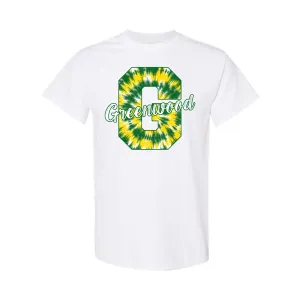 Greenwood Gators Tie Dye Letter Shirt