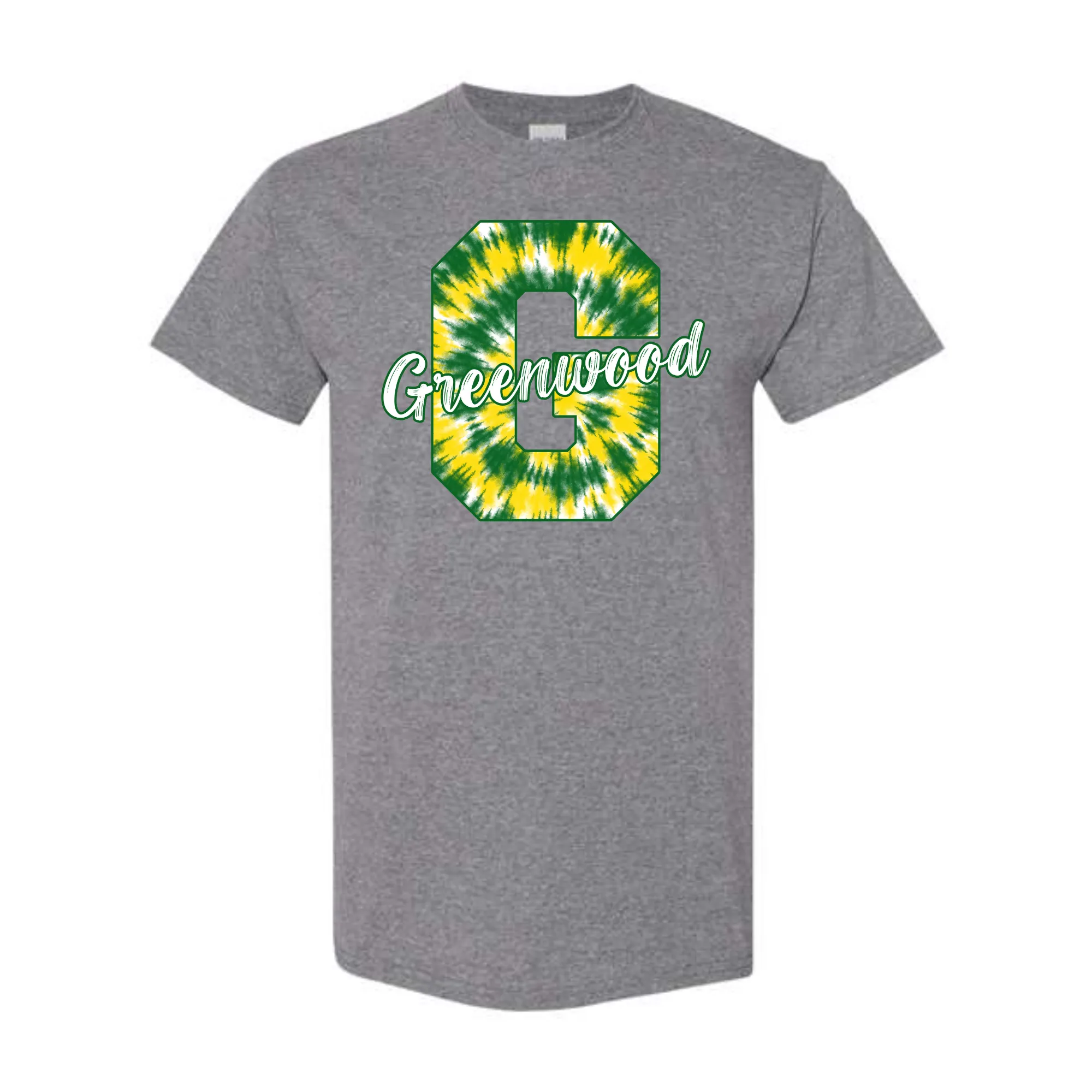 Greenwood Gators Tie Dye Letter Shirt
