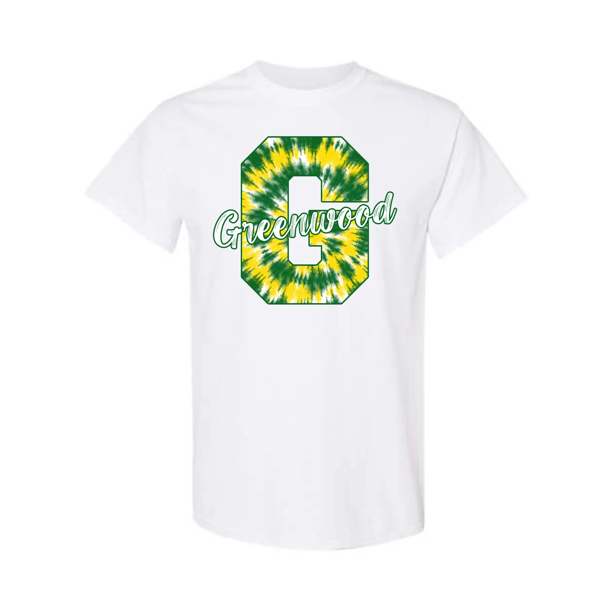 Greenwood Gators Tie Dye Letter Shirt
