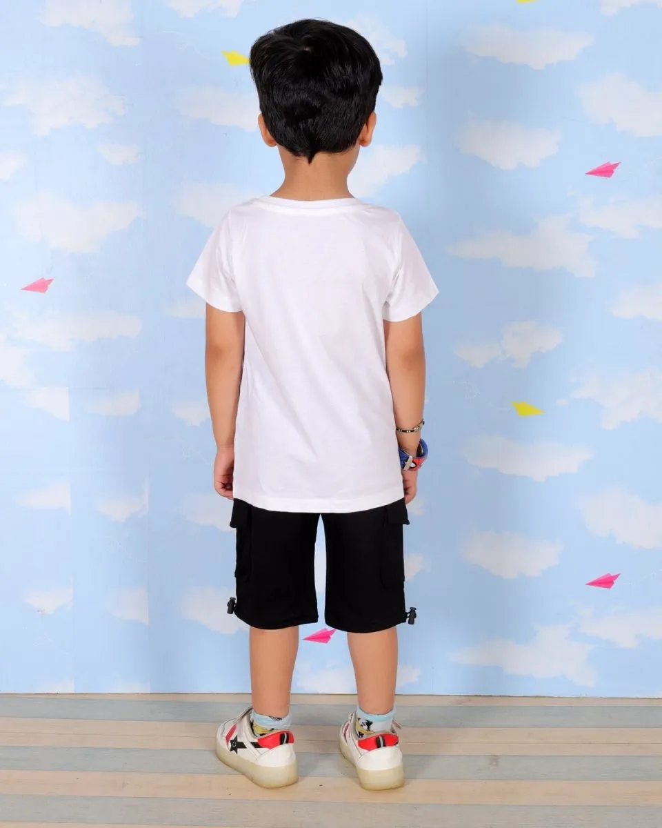 Holidays In Mountains Boys T-Shirt And Cargo Set