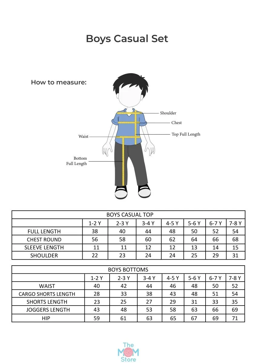 Holidays In Mountains Boys T-Shirt And Cargo Set
