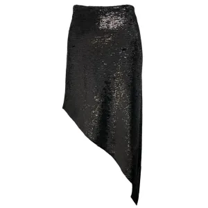 IRO Black 2018 Notrea Sequined Asymmetric Skirt IRO Black 2018 Notrea Sequined Asymmetric Skirt