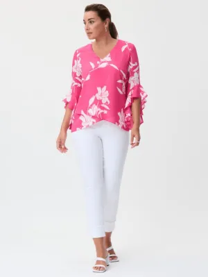 Joseph Ribkoff Pink Printed Top 232139 4037