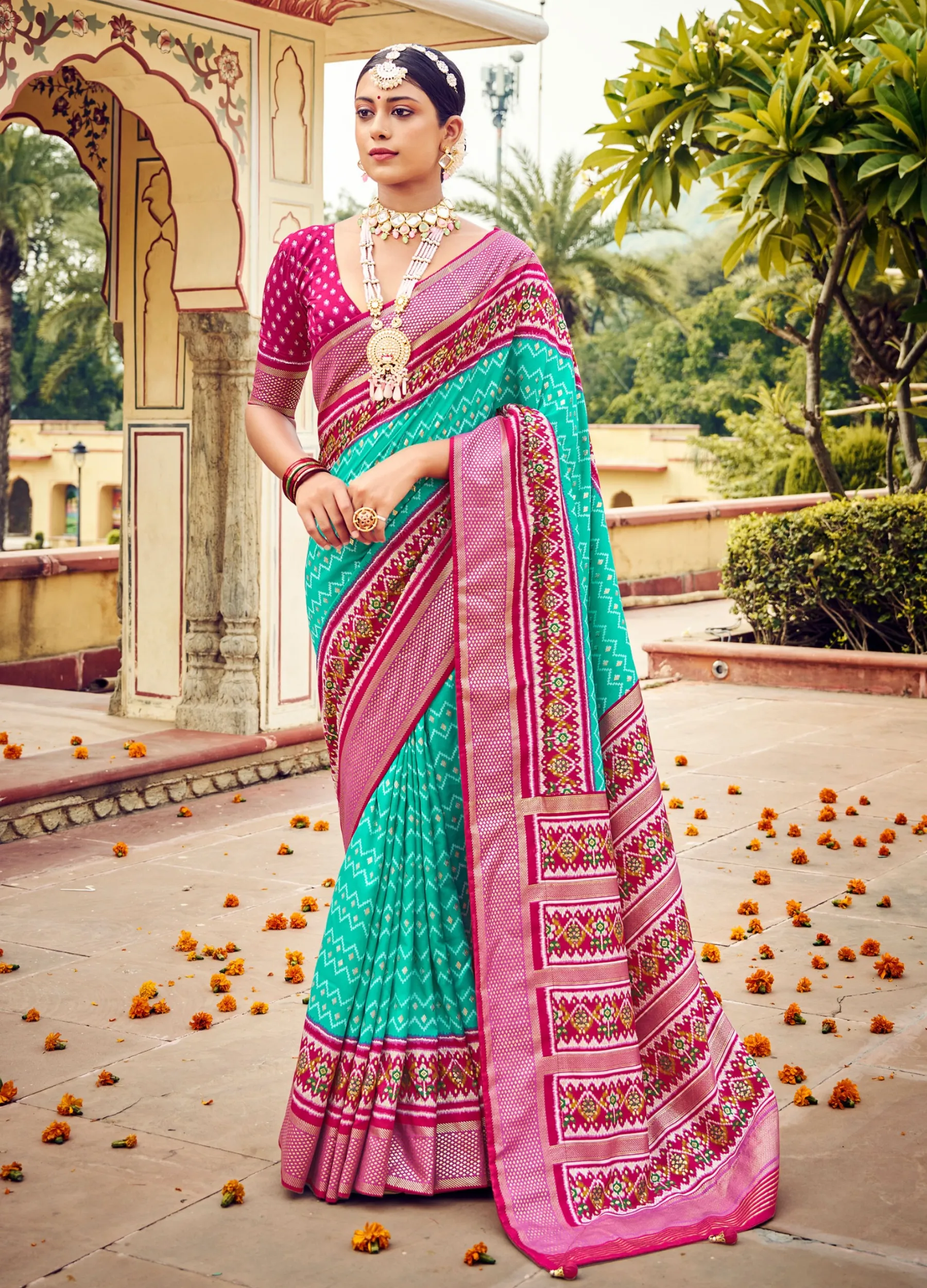 KcPc Latest New Launch Pashmina Cotton Silk Saree With Blouse,SRD Rama