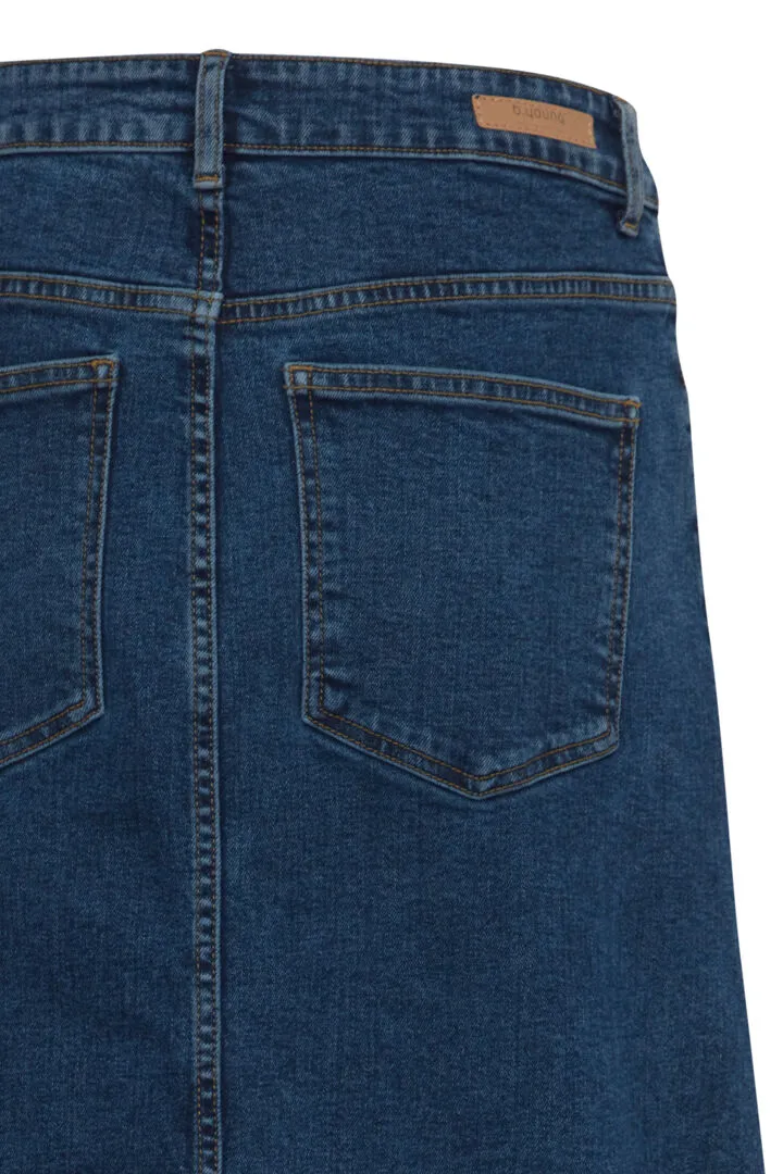 Leya Skirt - Medium Blue Denim
