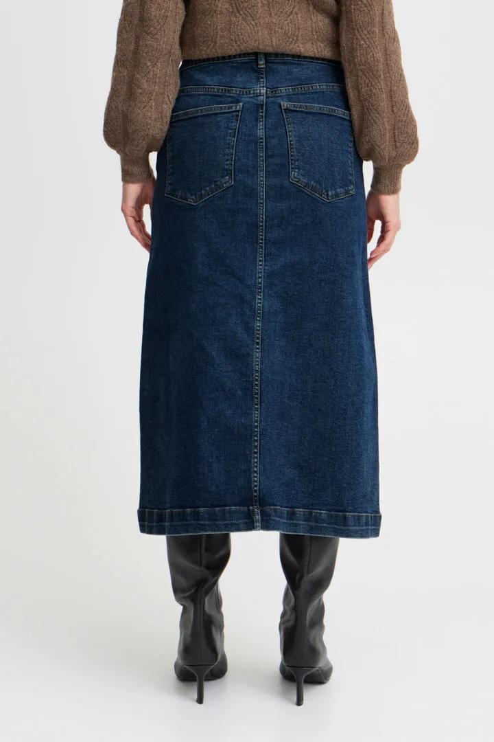 Leya Skirt - Medium Blue Denim