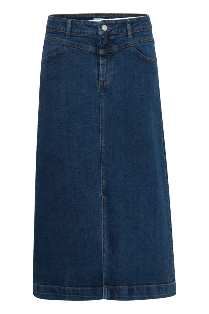 Leya Skirt - Medium Blue Denim