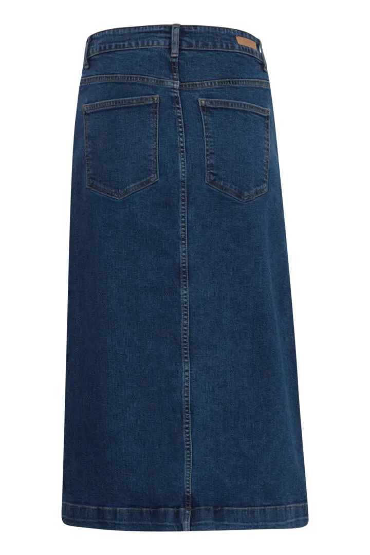 Leya Skirt - Medium Blue Denim