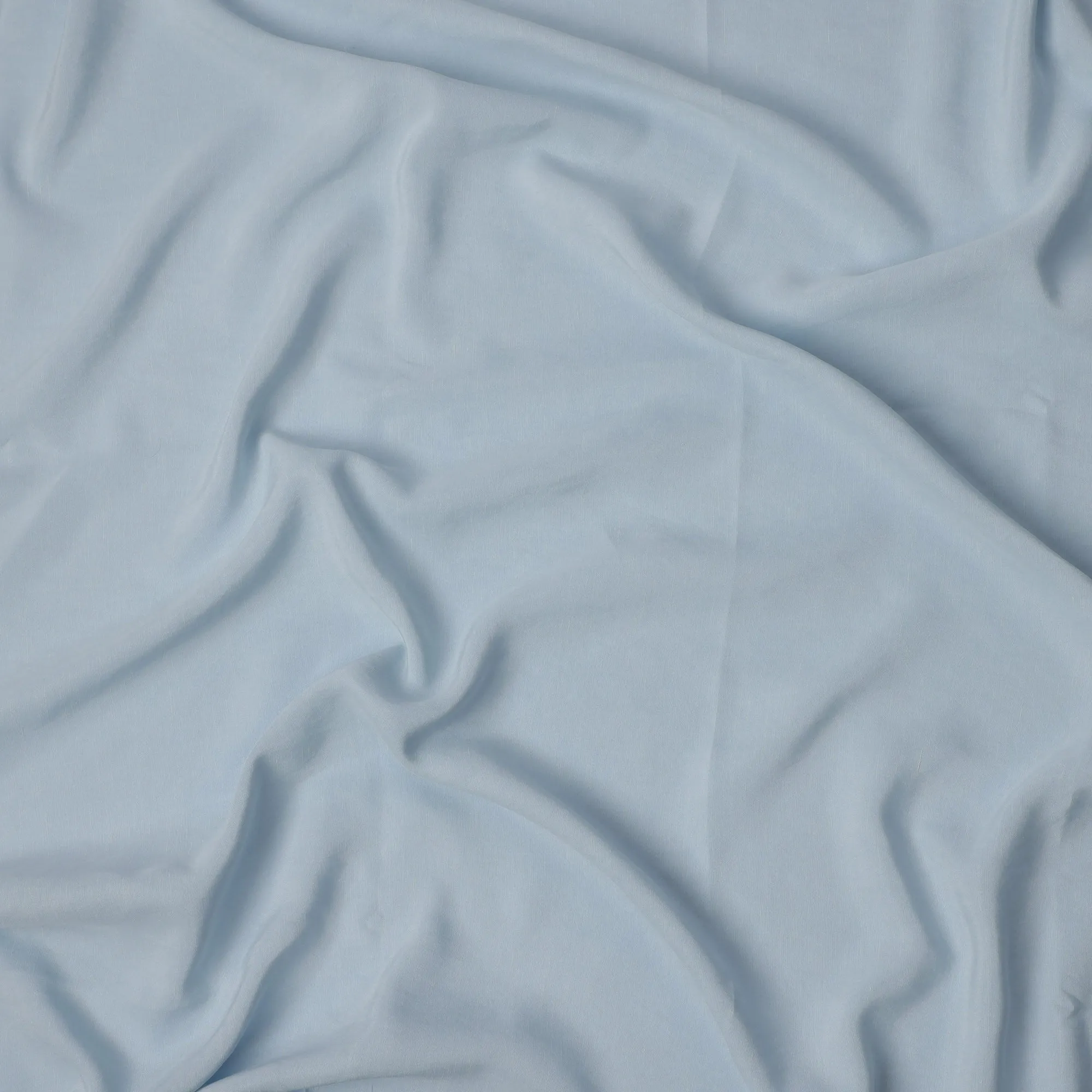 Light Blue Sustainable Cupro Linen Fabric, 140 cm Width - Biodegradable, Made in Japan-D21117