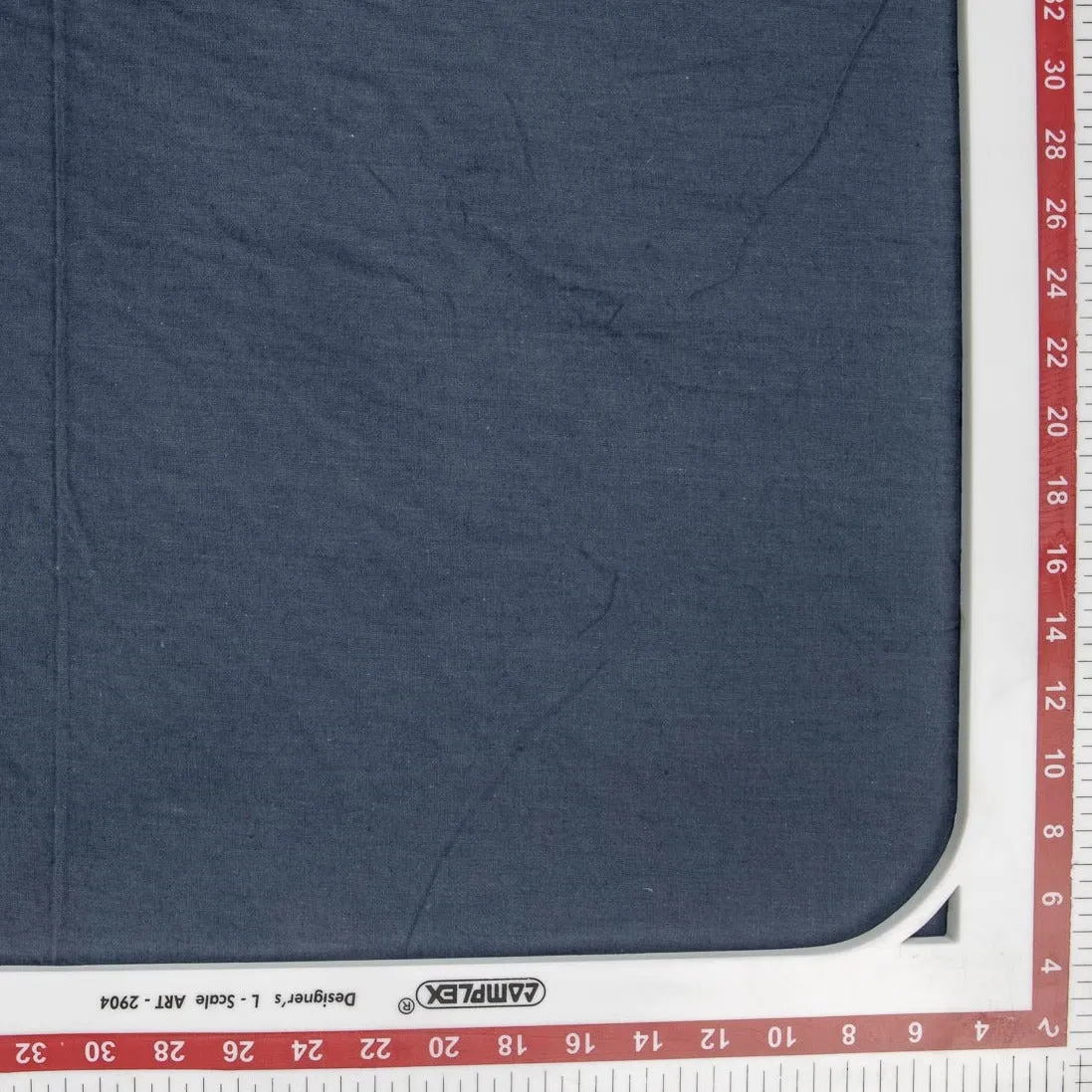 Navy Blue Solid Poplin Cotton Fabric