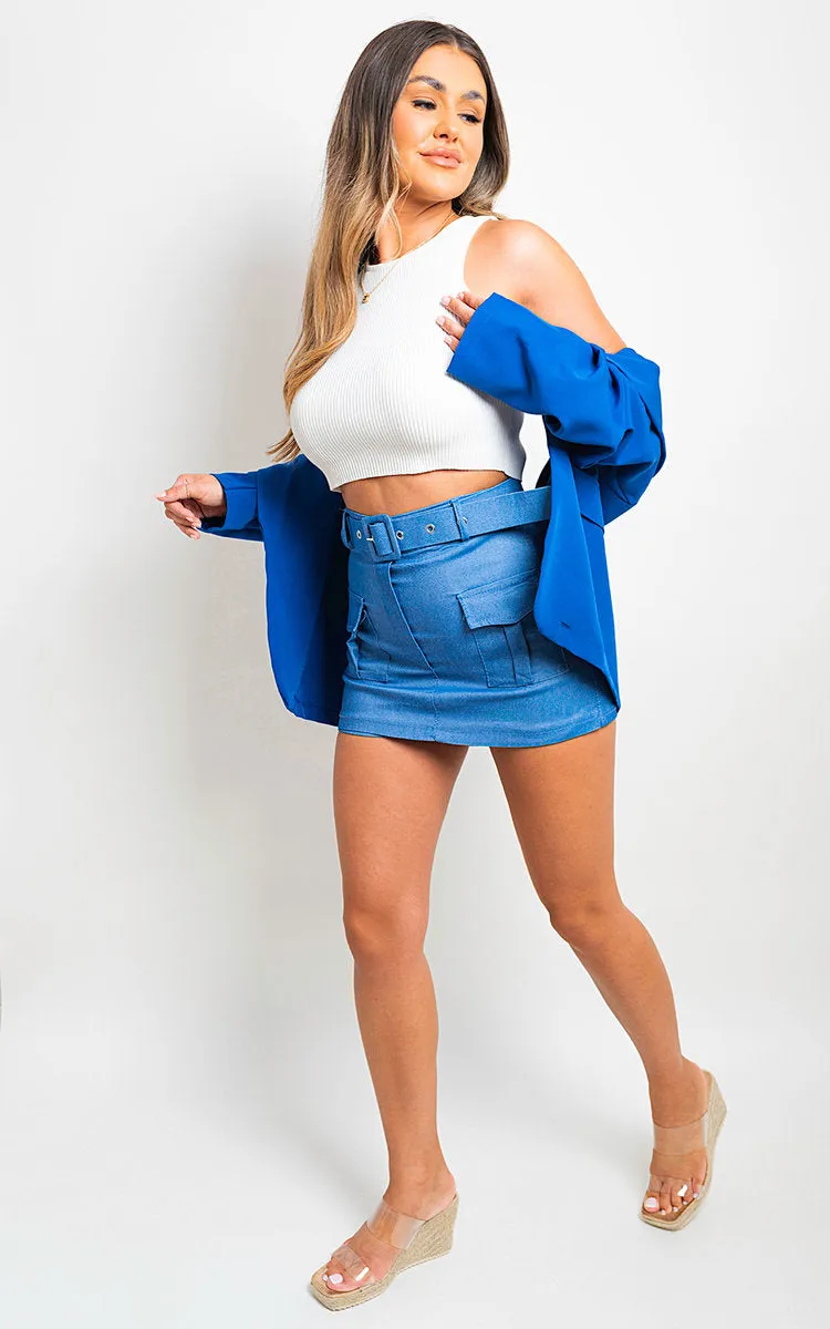 Pocket Belted Cargo Skort