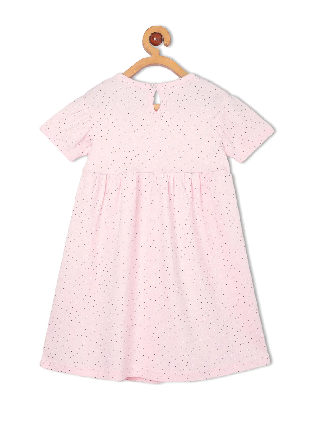 Polka Dotted Girls Casual Dress