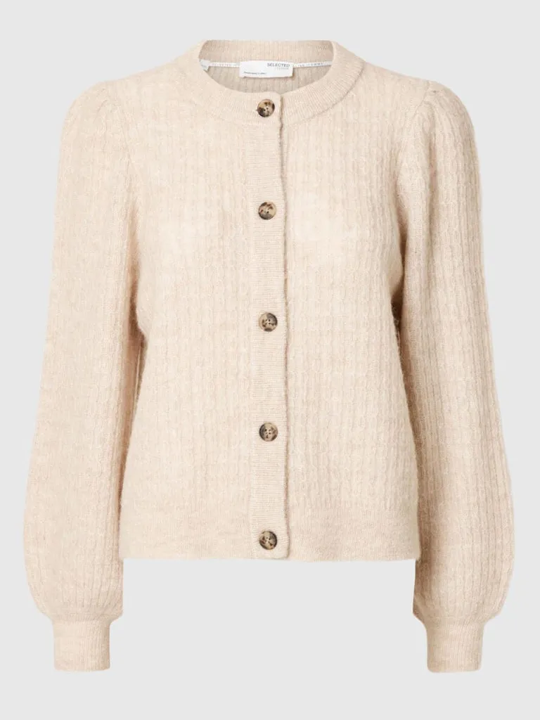 Selected Femme Lulu Cardigan in Birch
