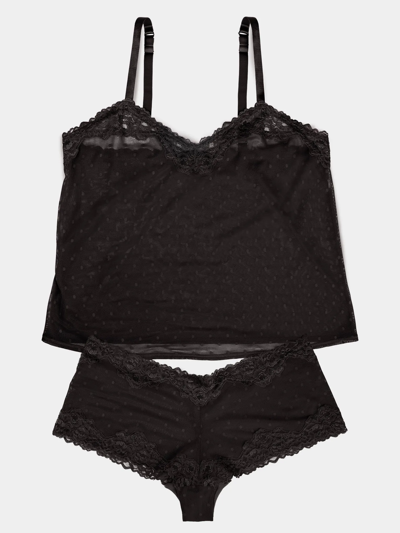 Sheer Whisper 2Pc Set  - Onyx