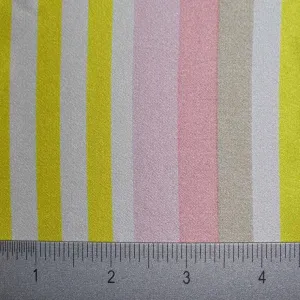 Silk Charmeuse Pastel Multi Stripe