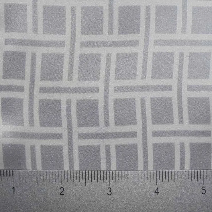 Silk Charmeuse Square Geo Print