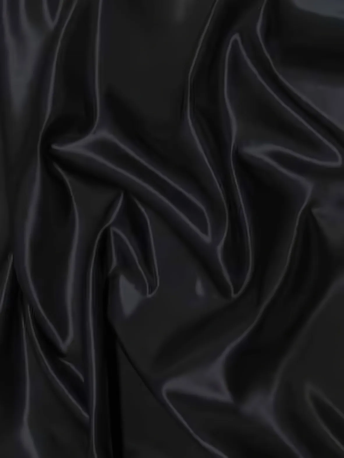 Solid Shiny Bridal Satin Fabric / Black / Sold By The Yard
