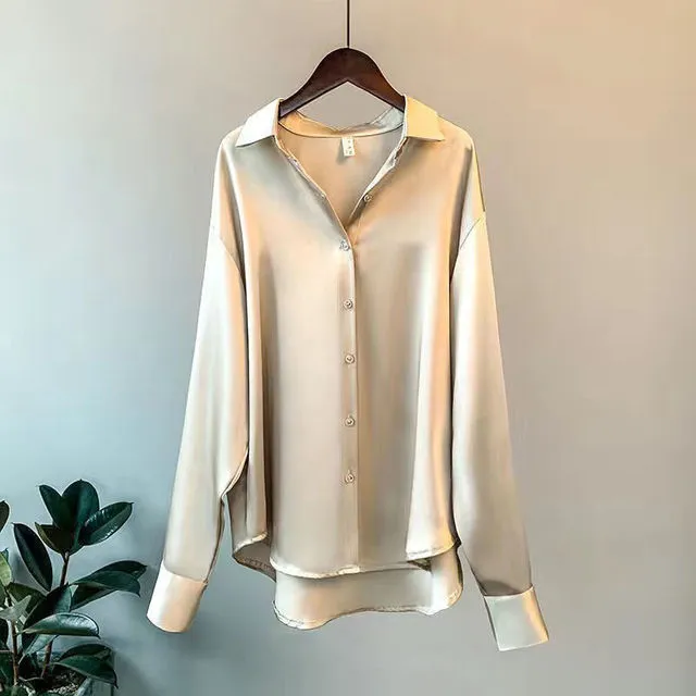 Sophia™ - ELEGANT WOMAN'S SATIN SHIRT