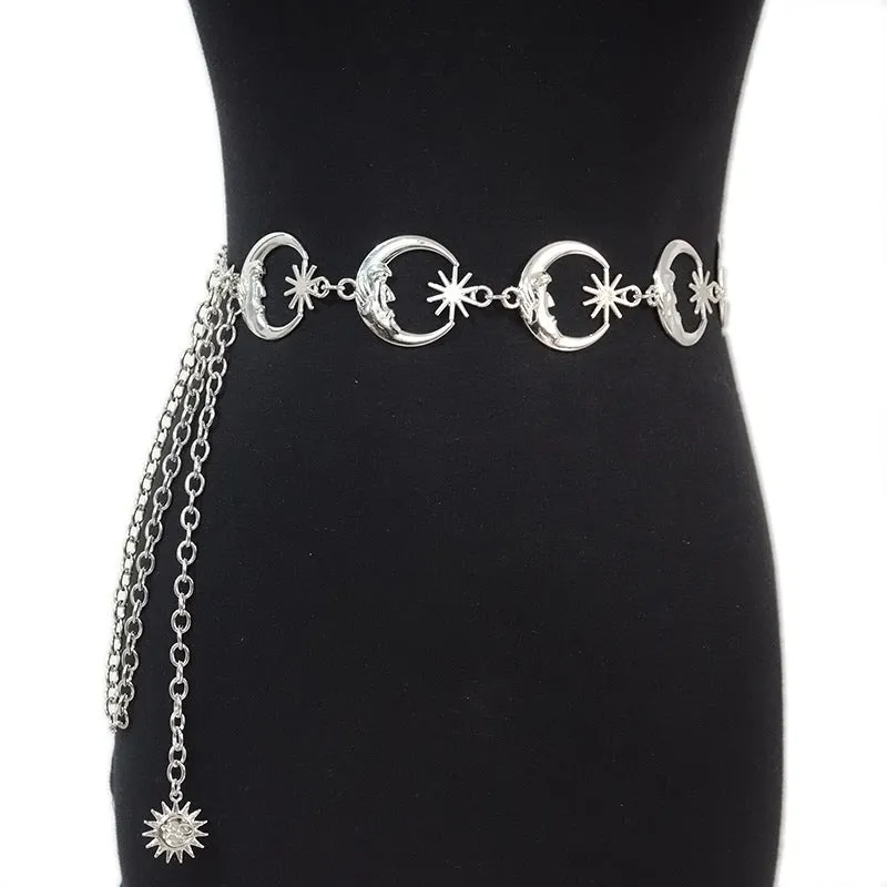 Versatile Metallic Finish Waist Chain