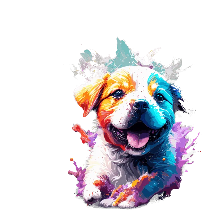 Women's Cute Puppy Graphic Cotton Crop top for dog lovers